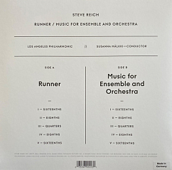 Пластинка Steve Reich, Los Angeles Philharmonic – Runner/Music For Ensemble And Orchestra - LP