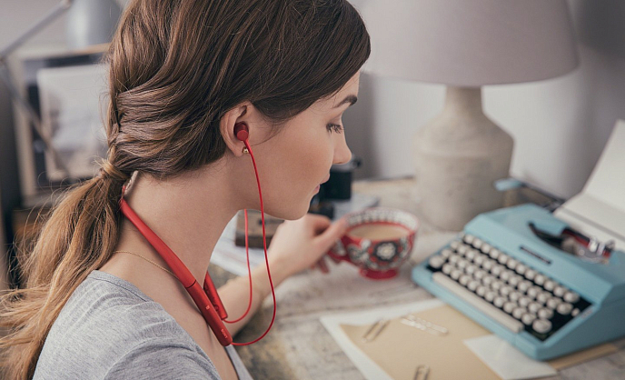 Беспроводные наушники Sony MDR-EX750BT Red - рис.2