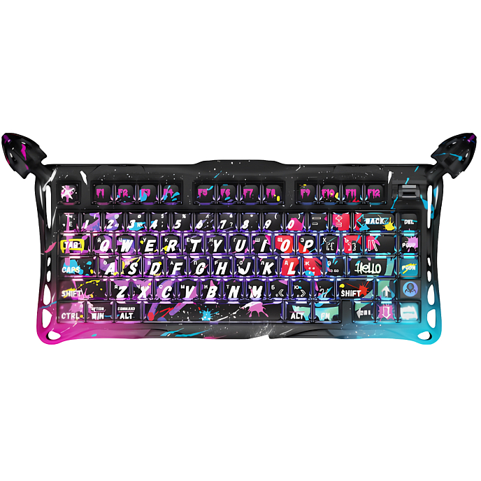 Клавиатура Gravastar Mercury V75 Pro Neon Graffity - рис.0