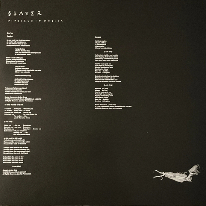 Виниловая пластинка Slayer - Diabolus In Musica LP - рис.4