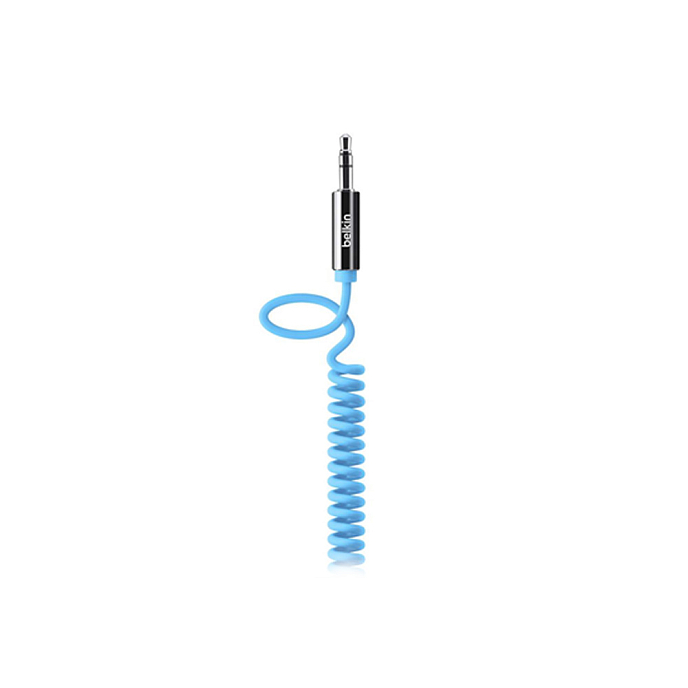 Кабель Belkin Mixit Coiled Audio Cable Blue - рис.0