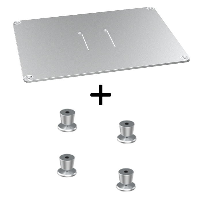 Стойка для Hi-Fi ddHiFi HS400 + Base Anodized Silver - рис.0