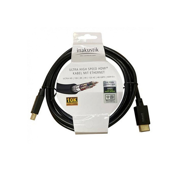Кабель Inakustik White Ultra High Speed HDMI 1m - рис.0
