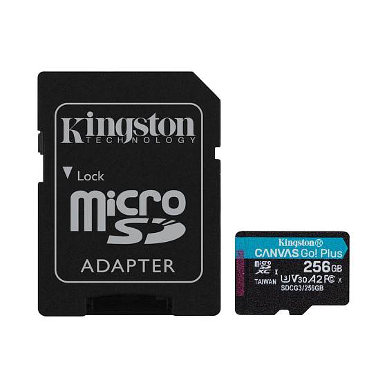 Карта памяти Kingston Canvas Go Plus 256Gb with adapter - рис.0