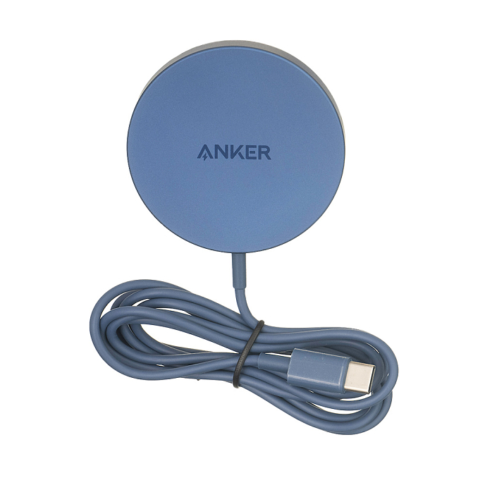 Беспроводная зарядка Anker PowerWave II Magnetic Pad Navy - рис.1