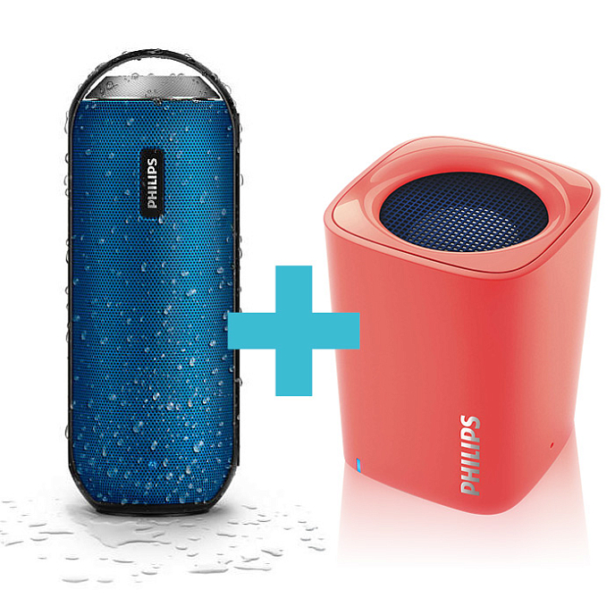 Портативная колонка Philips BT6000B/12 Blue + Philips BT100M - рис.0