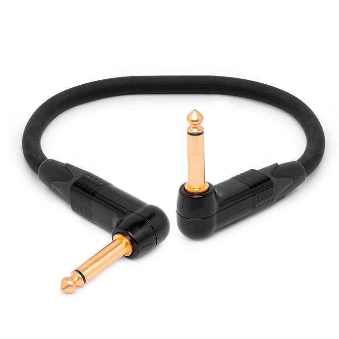 Кабель HeadMade Pro 6.3mm mono - 6.3mm mono Angled 0.15m - рис.0