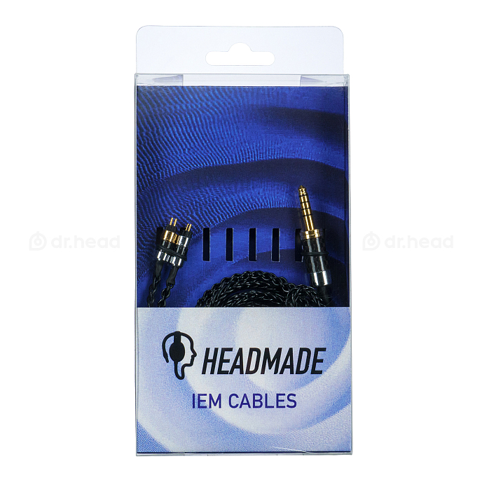 Кабель HeadMade IEM 2-pin - 4.4mm Black 1.2m - рис.1