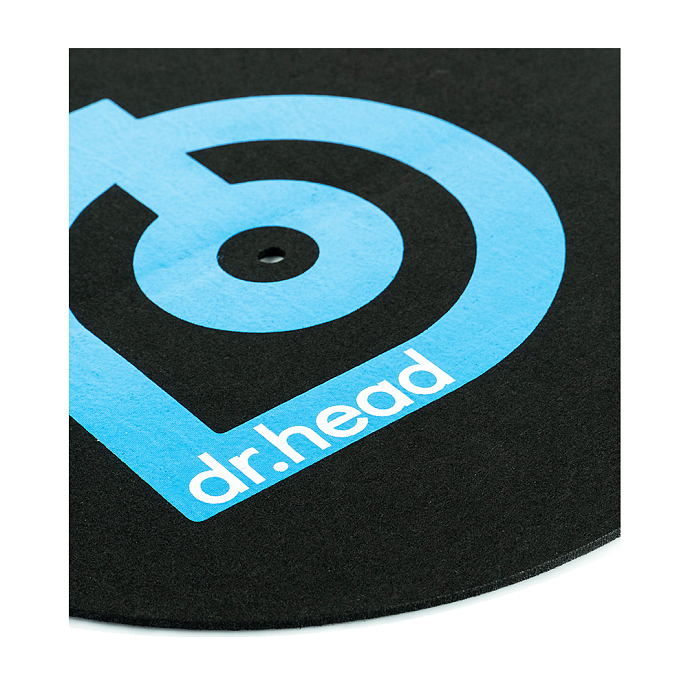 Мат для проигрывателей винила Dr.Head LP SlipMat Big Logo Black - рис.3