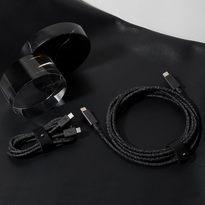 Кабель Native Union Belt USB-C - USB-C Dark Grey 1.2m - рис.2
