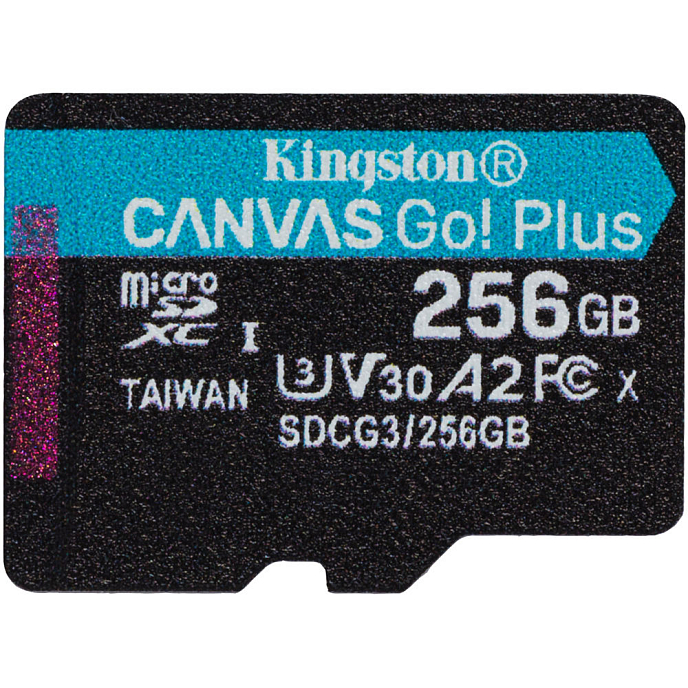 Карта памяти Kingston Canvas Go Plus 256Gb with adapter - рис.1
