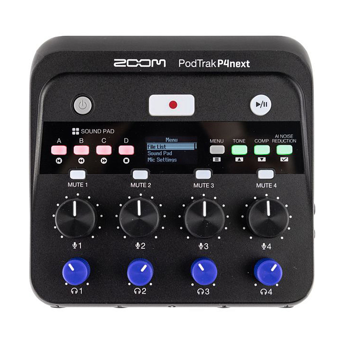 Аудиорекордер Zoom PodTrak P4next Black - рис.0