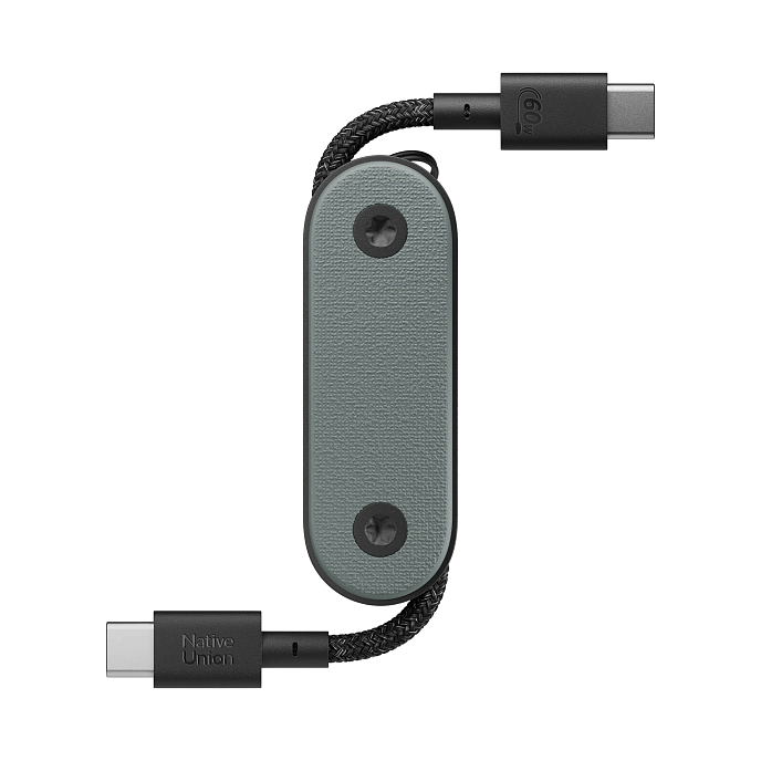 Кабель Native Union Pocket Cable USB-C To USB-C Green - рис.0