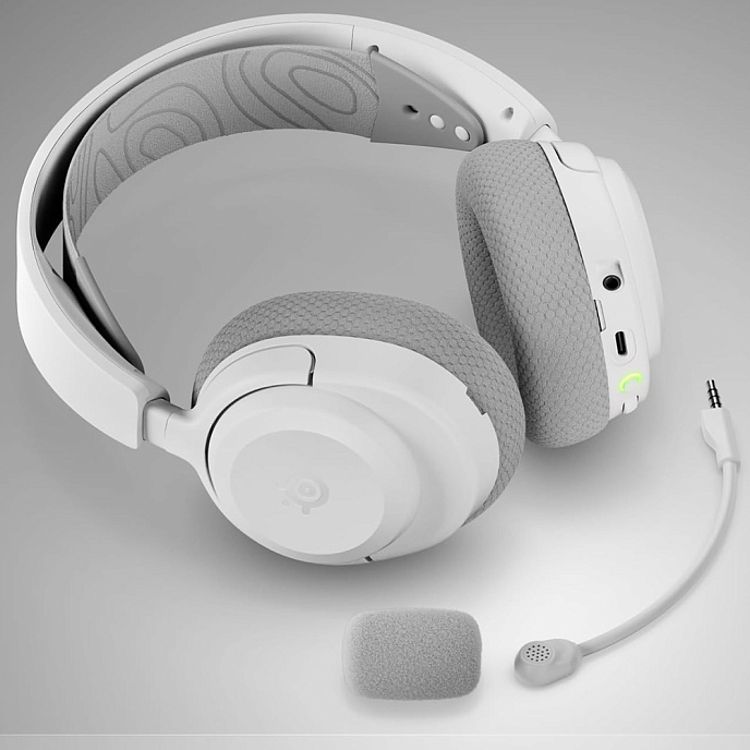 Игровая гарнитура SteelSeries Arctis Nova 3P Wireless White - рис.3