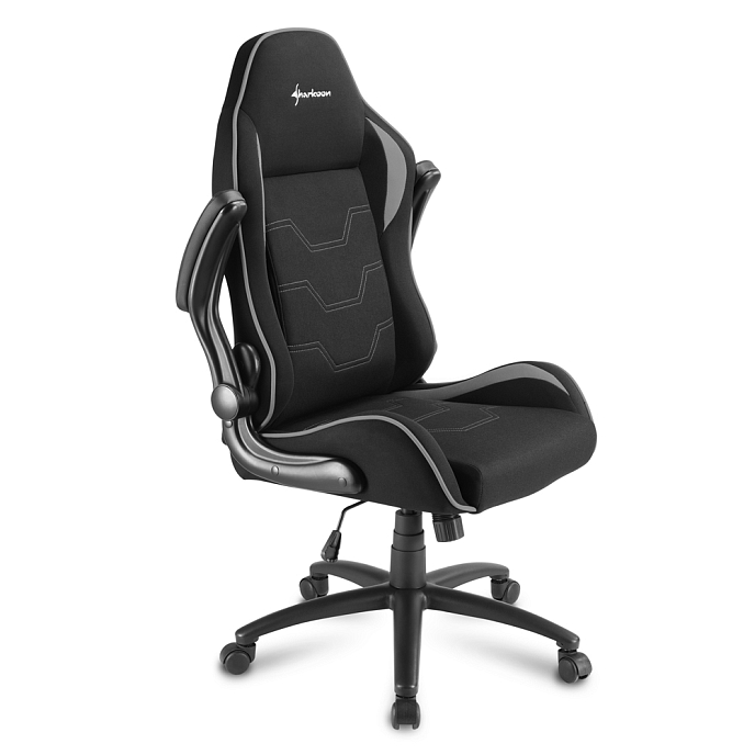 Компьютерное кресло Sharkoon Elbrus 1 Grey Black - рис.3