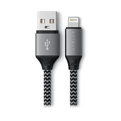 Кабель Satechi USB-A to Lightning Short Cable Space Grey