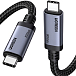 Кабель Ugreen L706 USB-C - USB-C GEN4 Grey 2m - рис.2