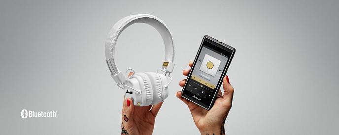 Беспроводные наушники Marshall Major II Bluetooth White - рис.5