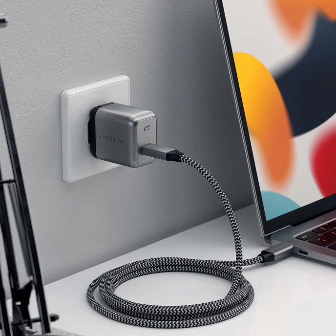 Кабель Satechi USB4 Type-C Space Grey - рис.4