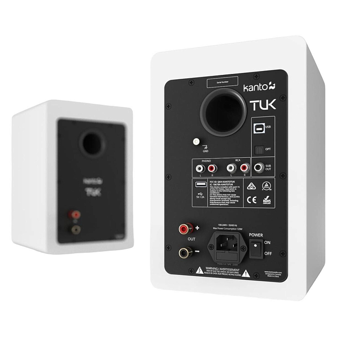 Полочная акустика Kanto TUK White - рис.2