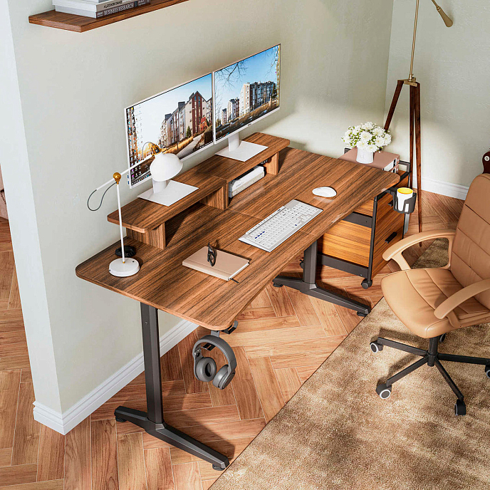 Компьютерный стол EUREKA GIP 60 Walnut - рис.4