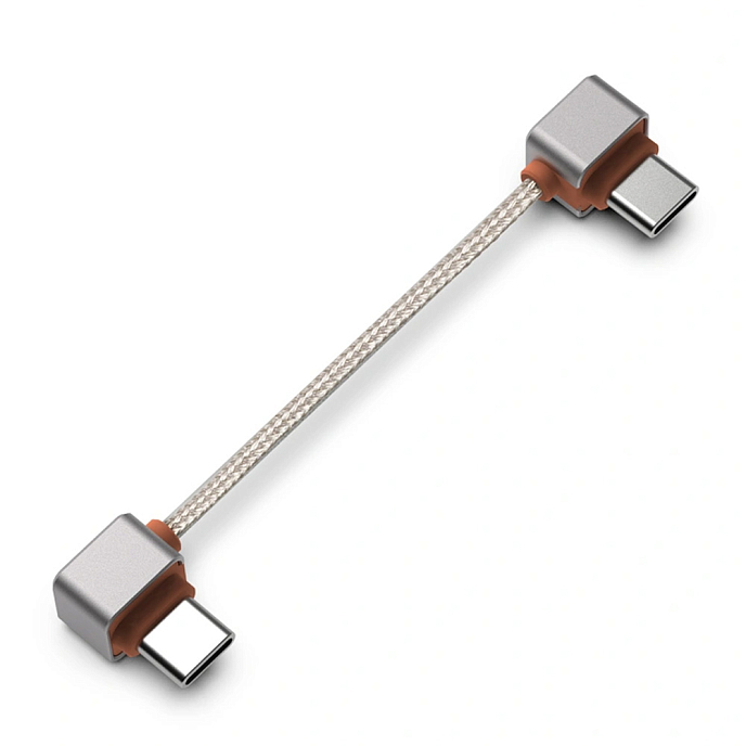 Кабель ddHiFi TC03LL USB-C L-Shaped to USB-C L-Shaped Silver - рис.0