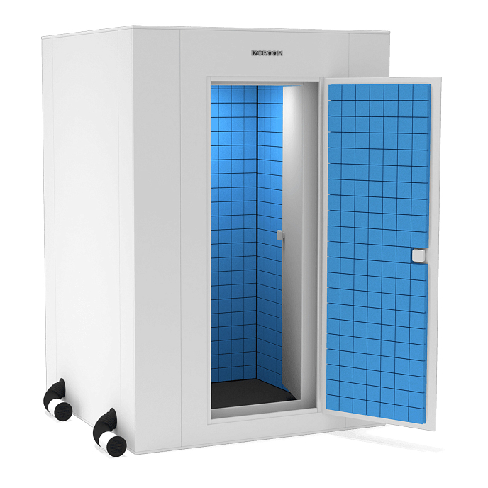 Акустическая кабина IzoRoom Maxi Plus without window White Blue - рис.0