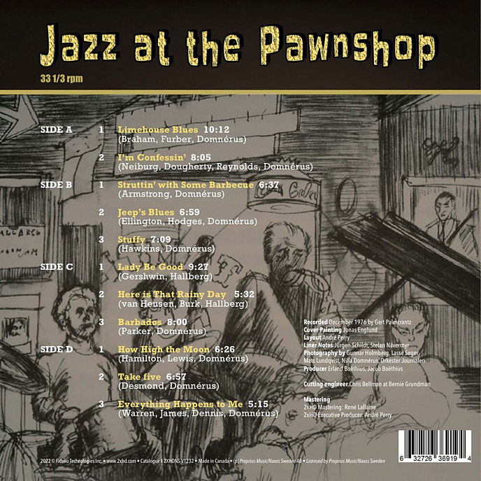 Пластинка Arne Domnerus - Jazz At The Pawnshop 200Gr - 2xHD 2LP - рис.1