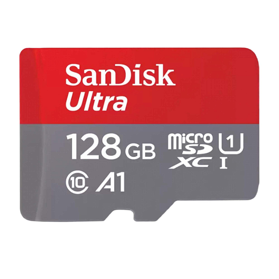 Карта памяти SanDisk Ultra 128GB MicroSD Card 140 Mb/c R UHS-I - рис.0