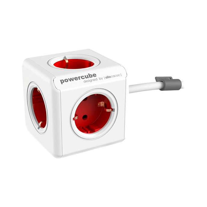 Сетевой фильтр Allocacoc Extended Red 3.0m - рис.0