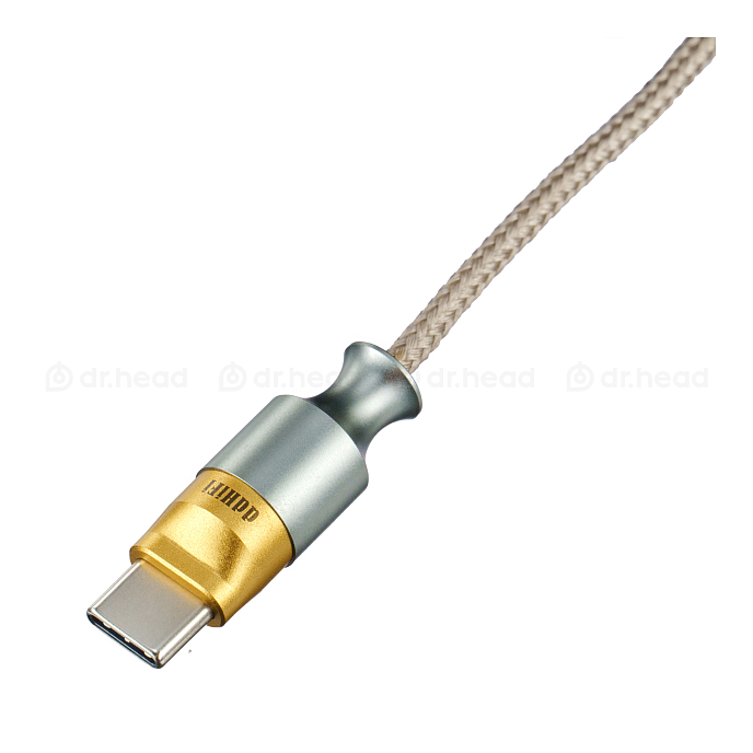 Кабель ddHiFi M110C silver сменный 2-pin кабель для наушников разьем usb-c (SN 28840444853537061023)_Уценка - рис.1