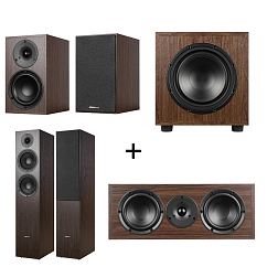 Комплект Phaze Audio Tilia 2 + Tilia 1 + Tilia Center + Tilia SUB 10 Dark Oak