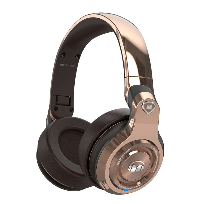 Беспроводные наушники Monster Elements Wireless Over-Ear (Rose Slate) - рис.5