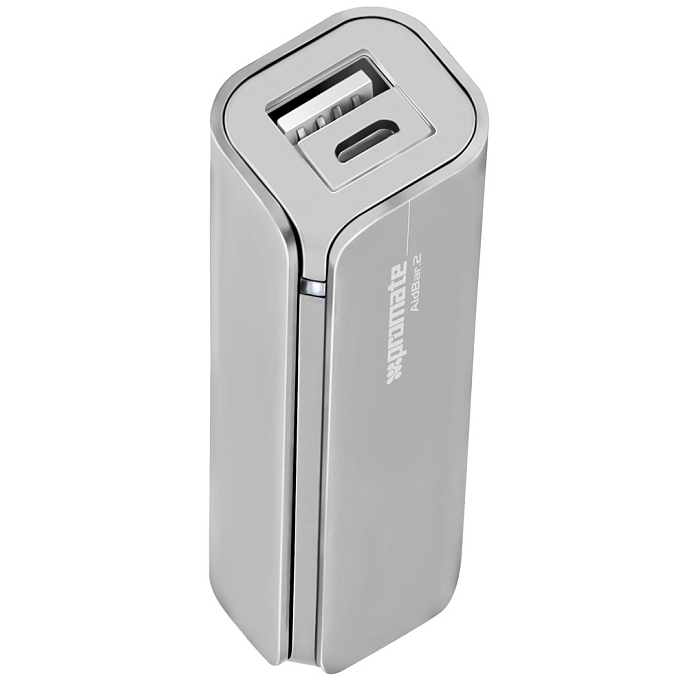 Внешний аккумулятор Promate aidBar-2 Silver - рис.0