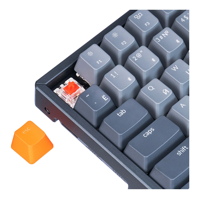 Клавиатура Keychron K2 Aluminum Gateron Hot-Swappable Red Switch - рис.7