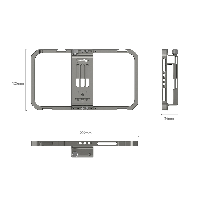 Клетка для смартфона SmallRig 2791B Universal Mobile Phone Cage Black - рис.3
