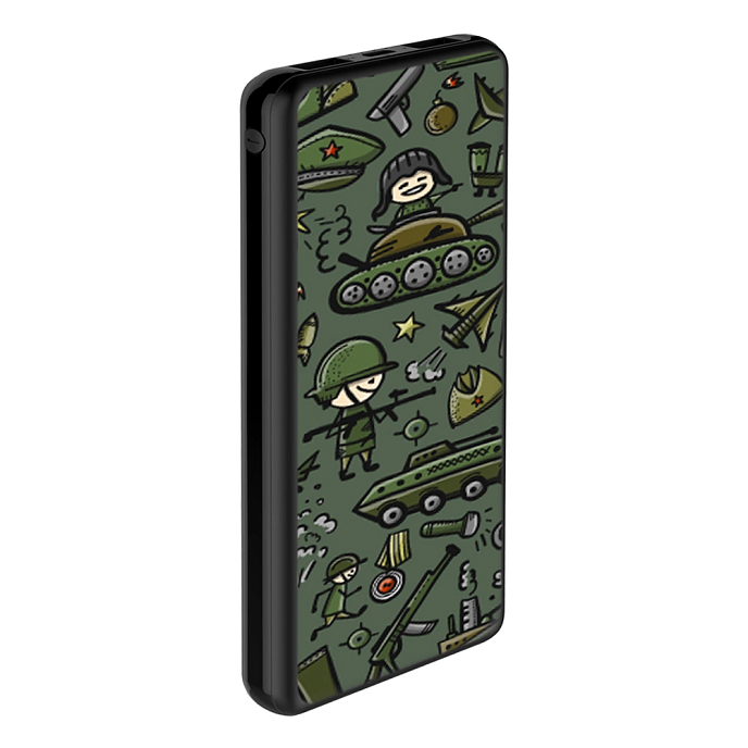 Внешний аккумулятор PrimeLine Army 7 Black 10000 mah - рис.0