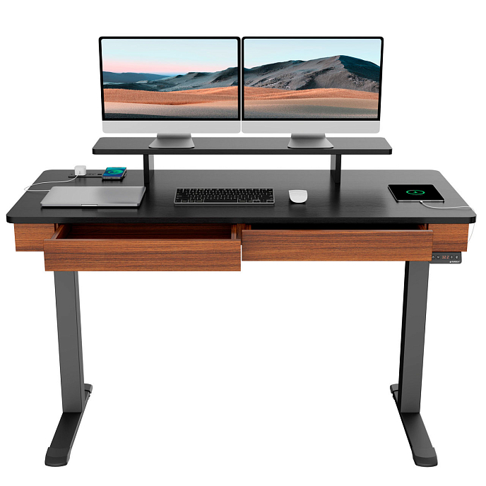 Компьютерный стол EUREKA ED-I55 Walnut - рис.3