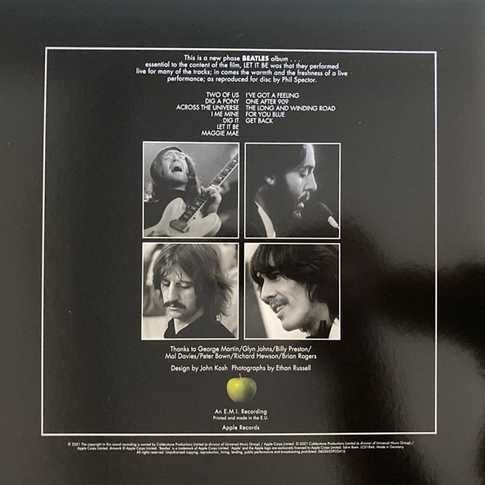 Пластинка The Beatles – Let It Be (Giles Martin 2021 edition) LP - рис.2