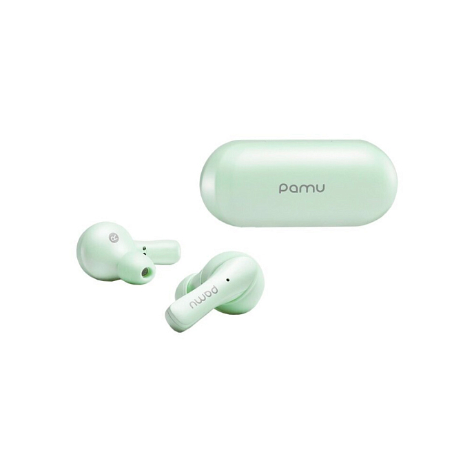 Беспроводные наушники Xiaomi Padmate PaMu Slide Mini plus / М1 mini (T6C Updated) Green - рис.0