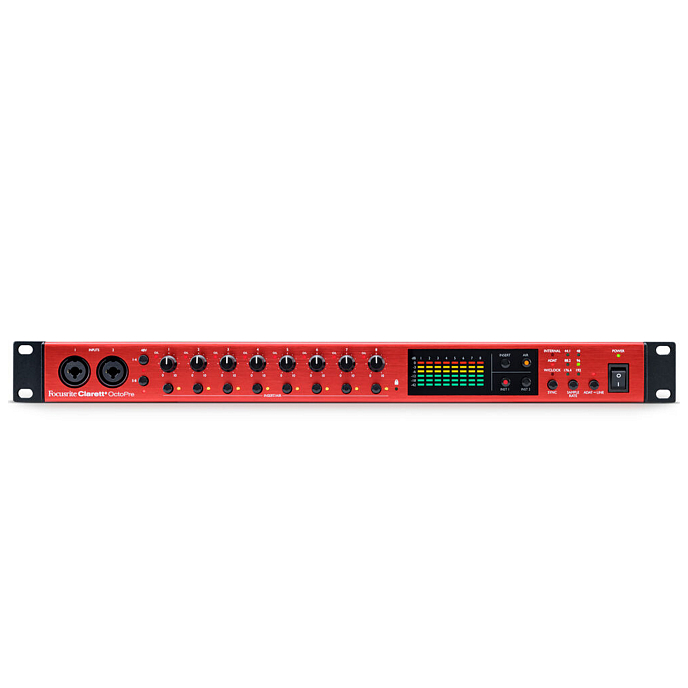 Микрофонный предусилитель Focusrite Clarett+ OctoPre Black Red - рис.0