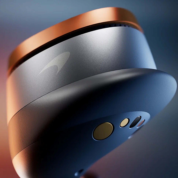 Беспроводные наушники Bowers & Wilkins Pi8 McLaren Edition Galvanic Grey/Papaya Orange - рис.11