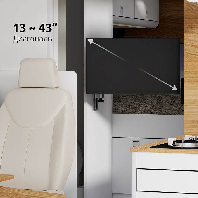 Кронштейн для монитора Uniteki FM386AUTO Silver - рис.10