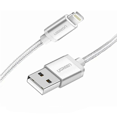 Кабель UGREEN US199 Lightning - USB-A 1m Silver