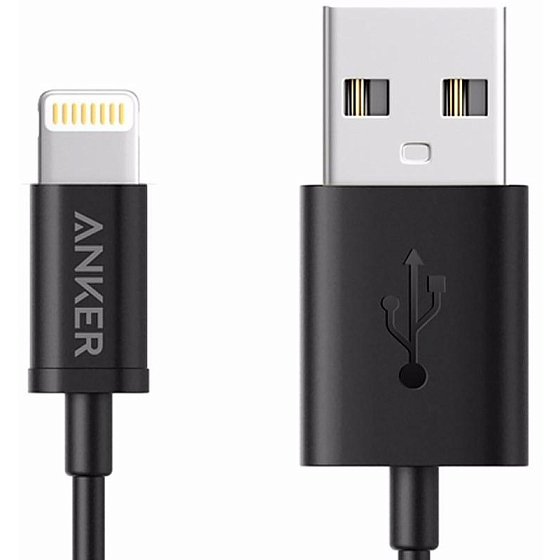 Кабель Anker PowerLine USB to Lightning 0.9m Black - рис.0