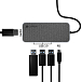 USB HUB Lyambda Slim Aluminum LC129 Type-C 5 in 1 Grey - рис.2