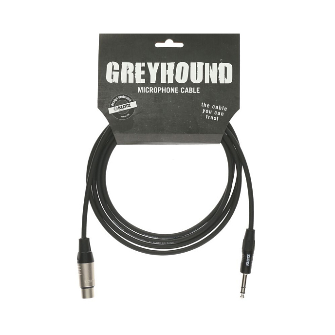 Кабель Klotz GRG1FP01.5 Greyhound XLR-6.3m 1.5m - рис.1