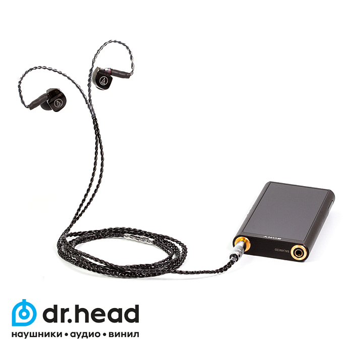 Кабель Labkable Silver Black ATH 2pin - 3.5mm - рис.1