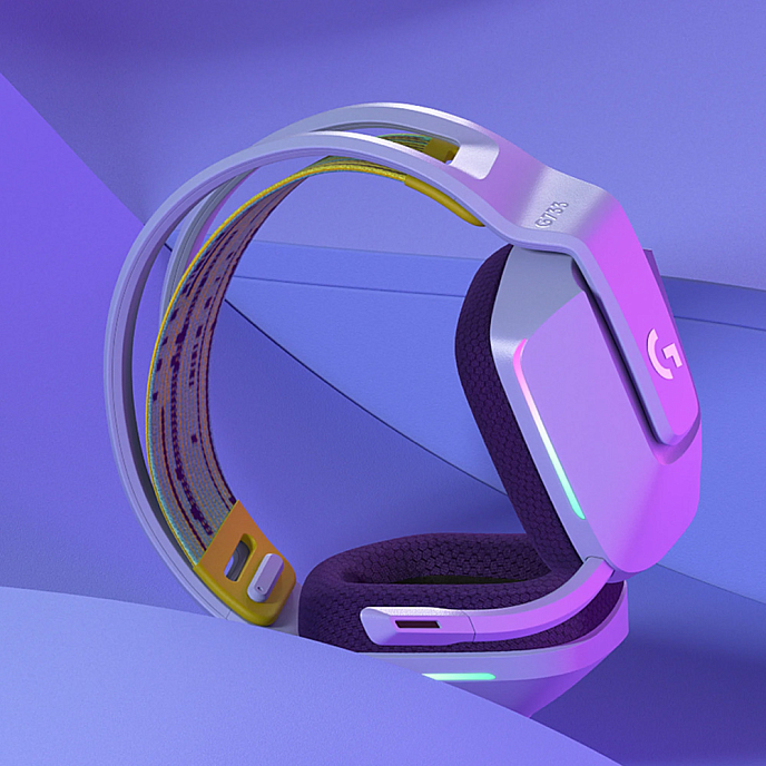 Беспроводная гарнитура Logitech G733 RGB Headset Wireless Llilac - рис.5