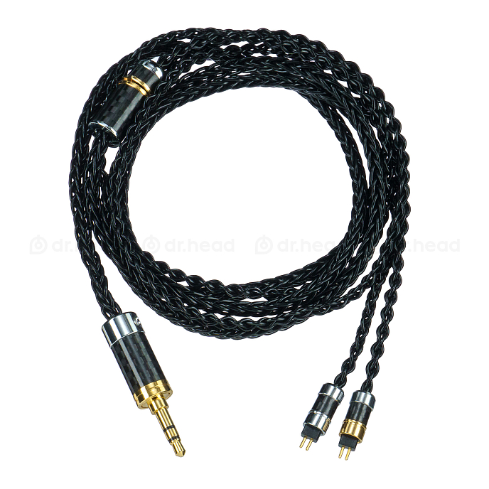 Кабель HeadMade IEM 2-pin - 3.5mm Black 1.2m - рис.0